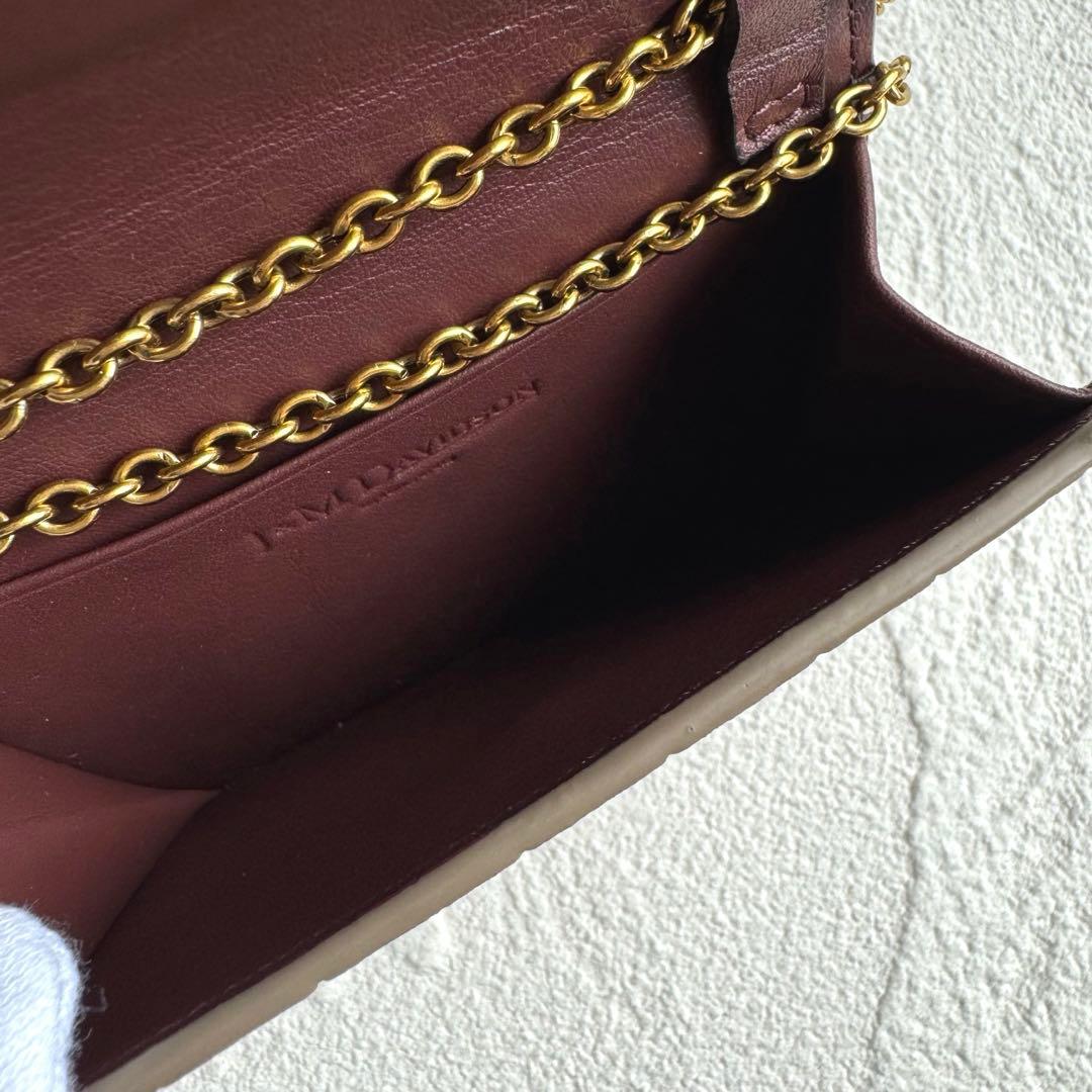 J&M DAVIDSON チェーン ウォレット トープ ショルダー ケース