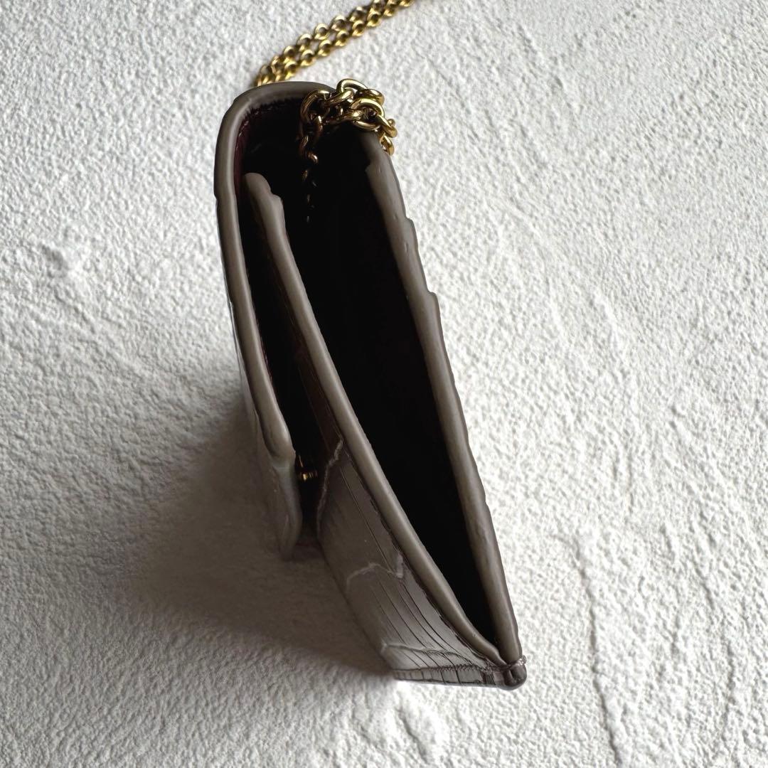 J&M DAVIDSON チェーン ウォレット トープ ショルダー ケース