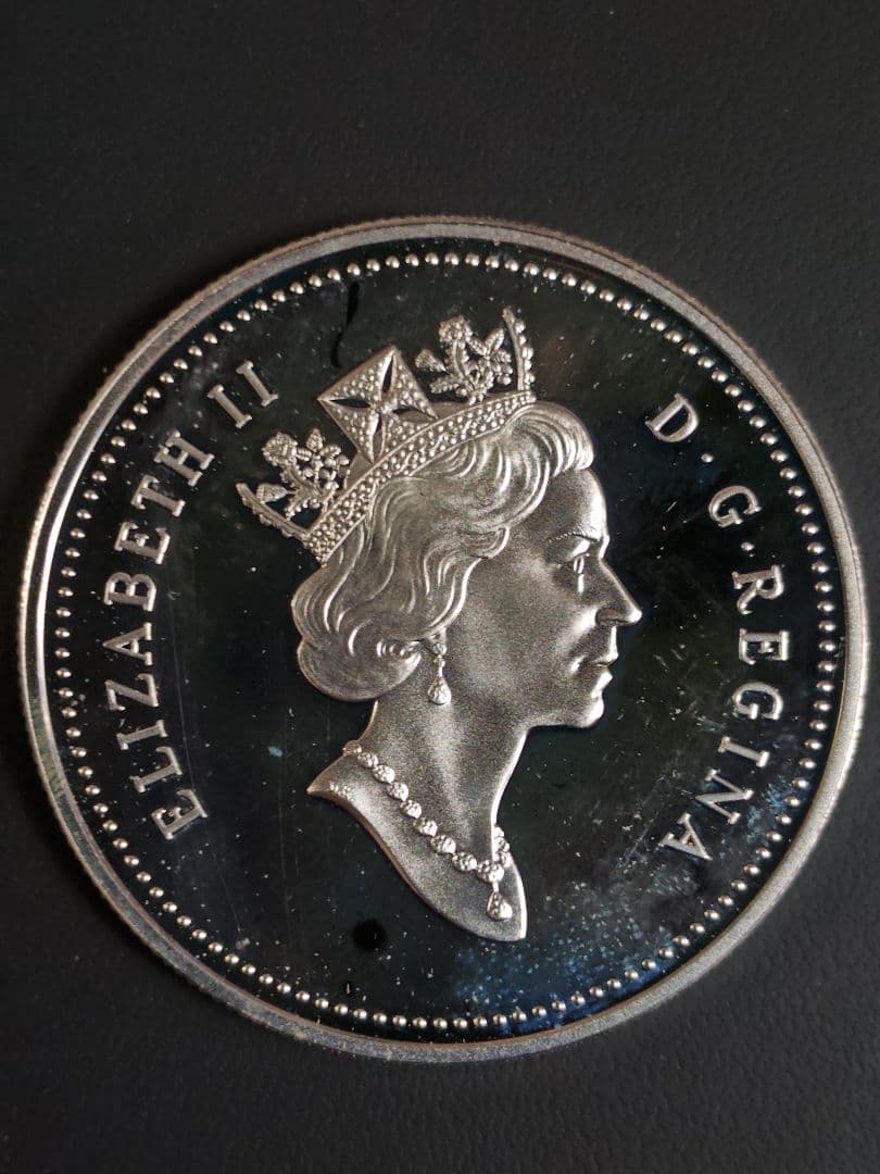 加 DOLLAR　225周年記念(1774〜1999) PF銀貨、説明書付