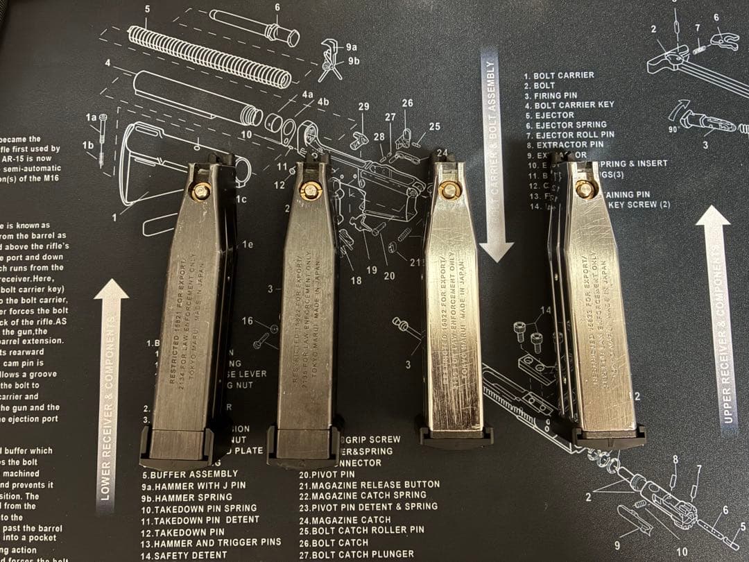 東京マルイ Hi-CAPA 5.1 ゴールドマッチ 本体＋マガジン4本セット