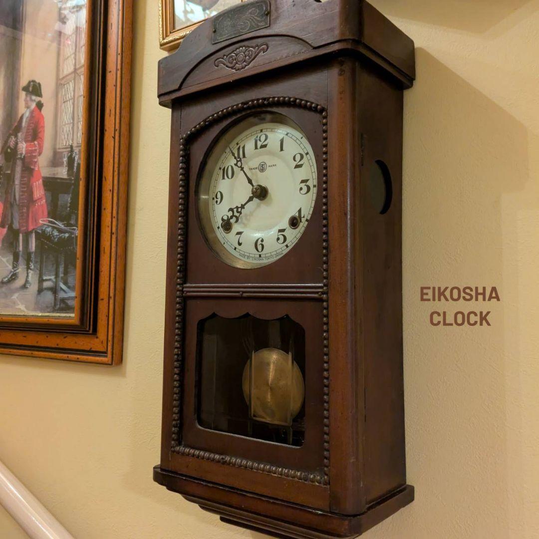 古時計　振り子時計　掛時計　レトロ　　アンティーク掛時計