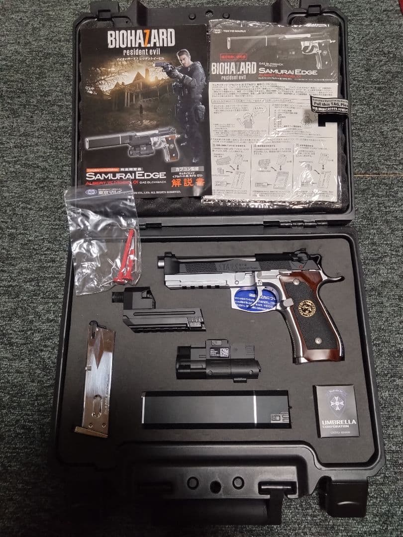【小傷アリ】東京マルイ サムライエッジ アルバート.W.モデル01　予備マグ付