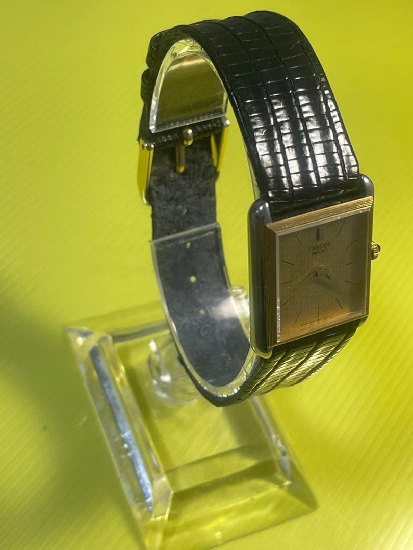 セイコー クレドール ゴールド腕時計 14K BEZEL
