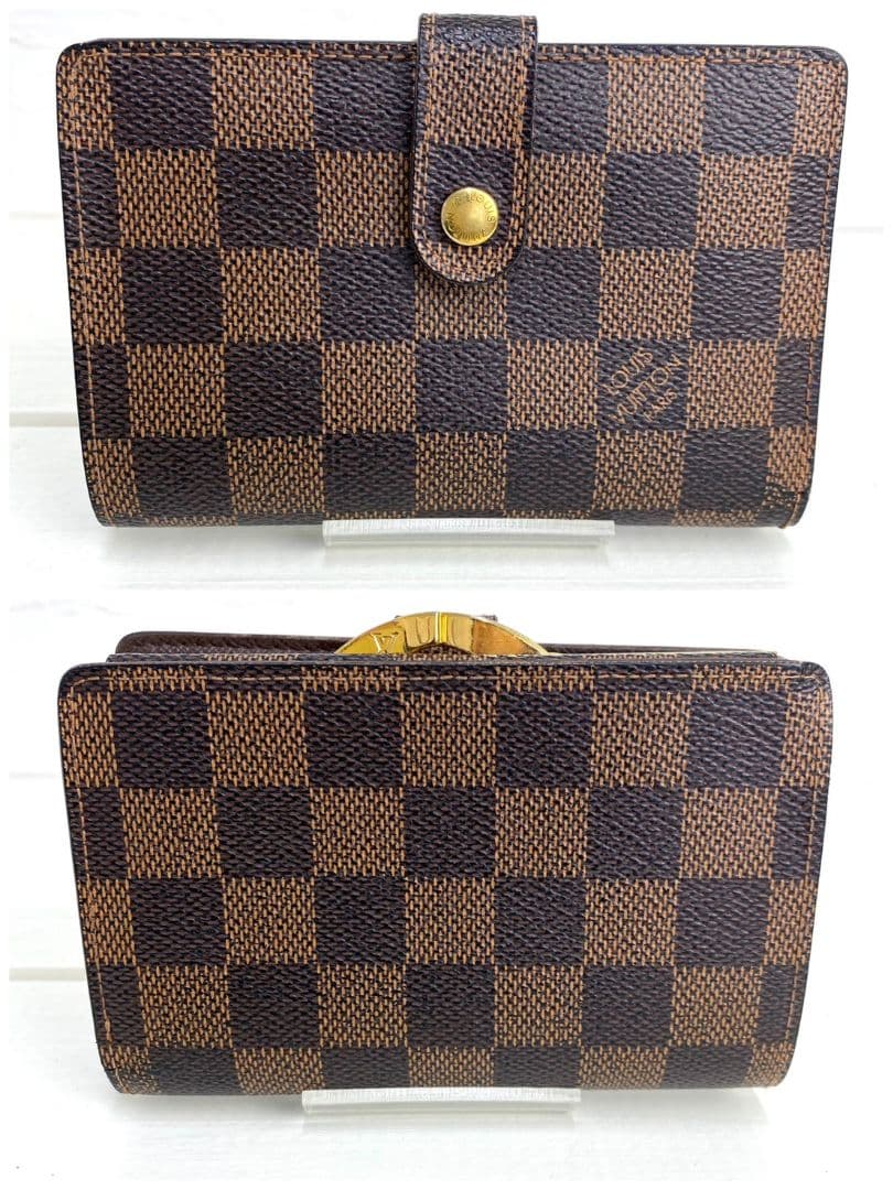 新型美品✨️ルイヴィトン　ヴィエノワ　ダミエ　エベヌ　二つ折り　財布