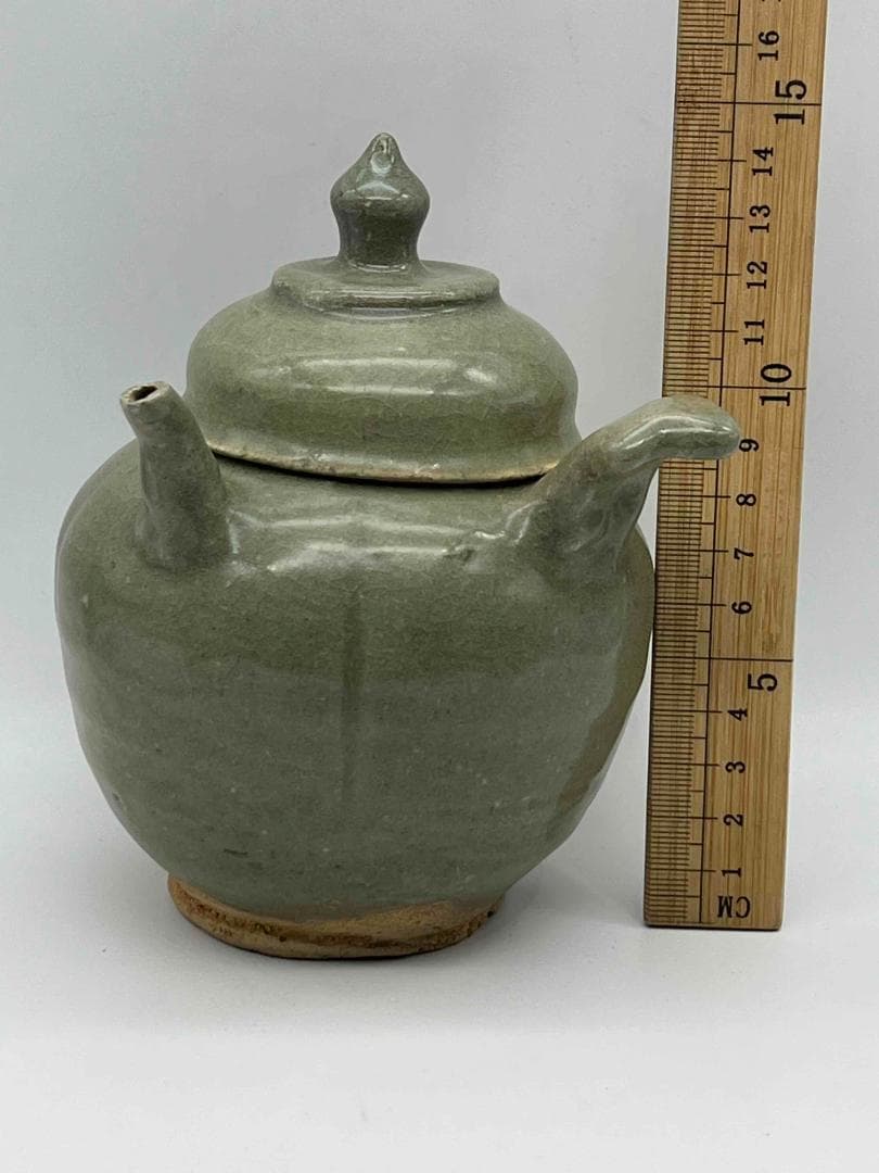 宋時代　青磁高足鉢　茶碗　景徳鎮　唐物　古賞物　時代物(C-67)