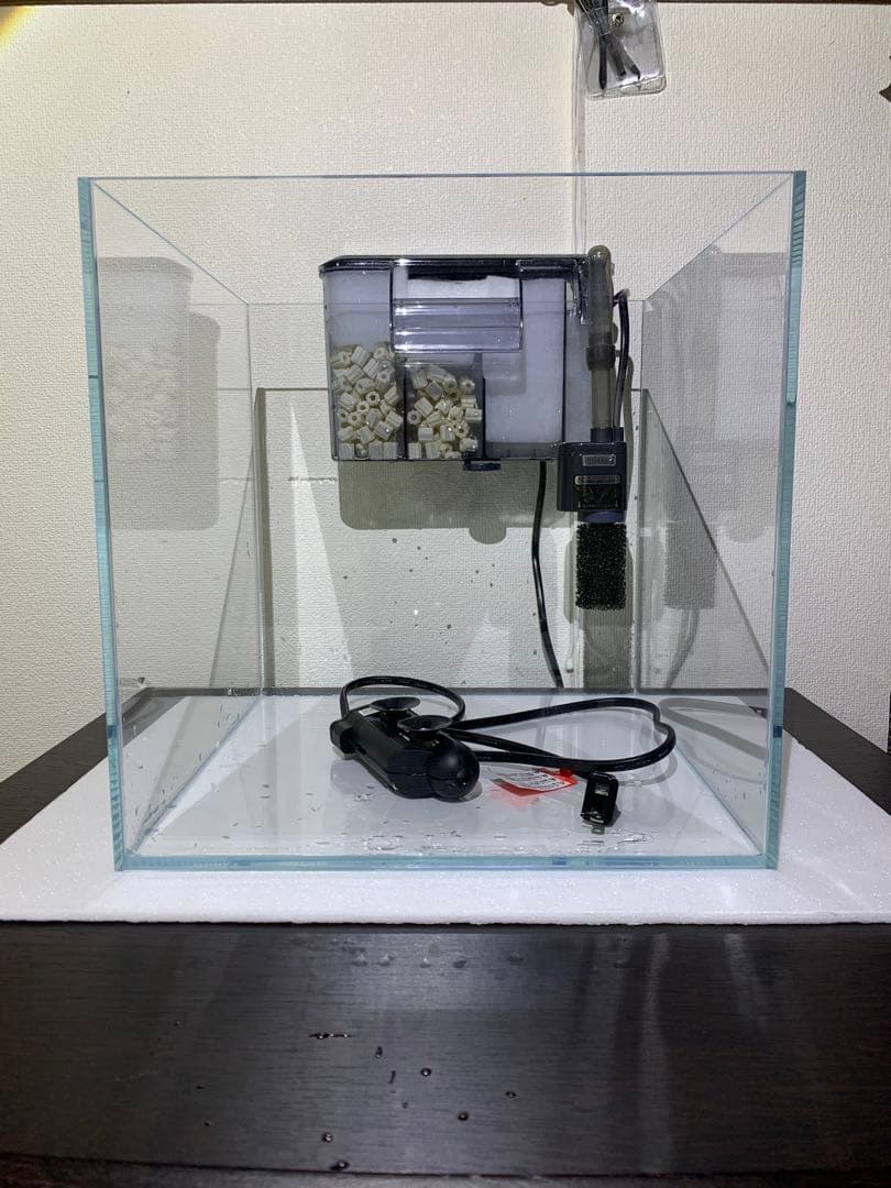 30cm 超透明ガラス水槽セット（流木付き）