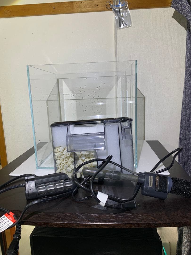 30cm 超透明ガラス水槽セット（流木付き）