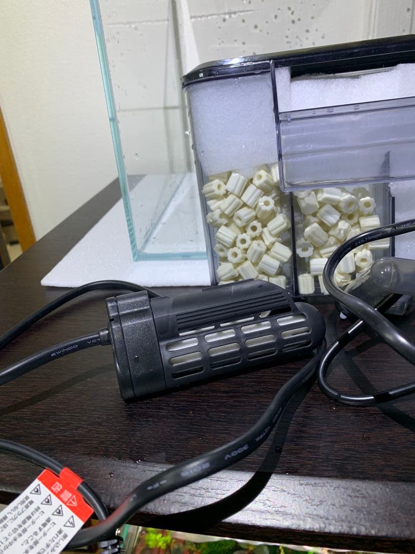 30cm 超透明ガラス水槽セット（流木付き）