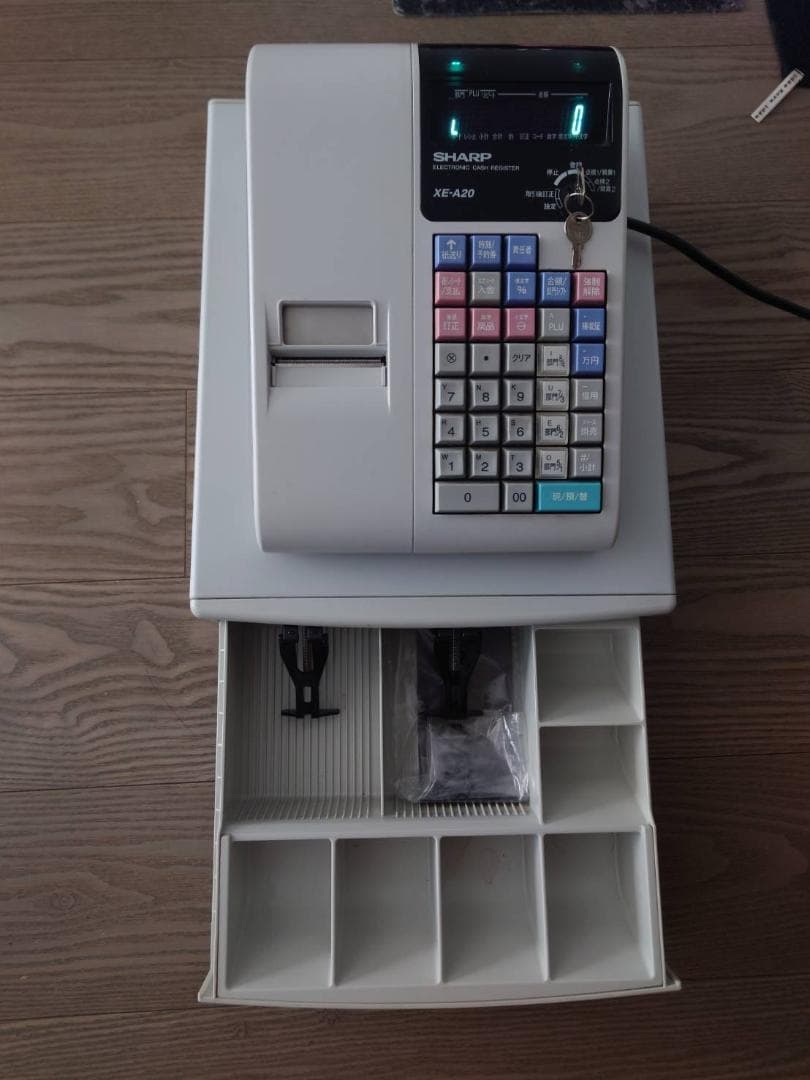 シャープ SHARP XE-A20 レジスター 本体レジロール付き
