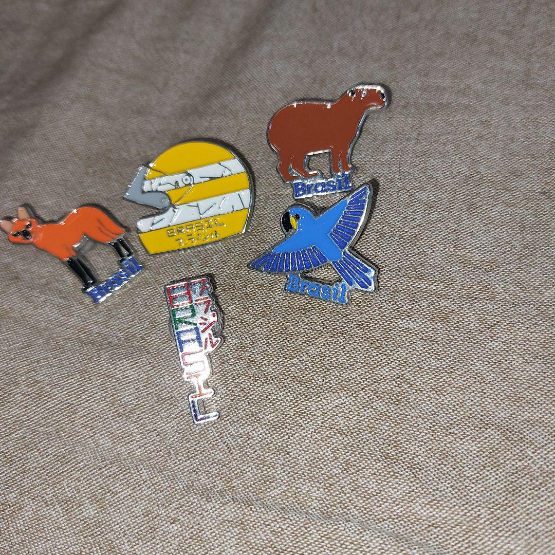 【プロフご一読】ゆき専用 ブラジル館 ピン \"2セット\" 非売品 大阪関西万博