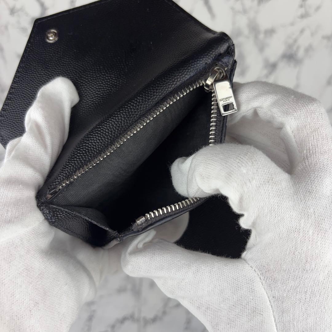 98 SAINT LAURENT サンローラン　三つ折り財布