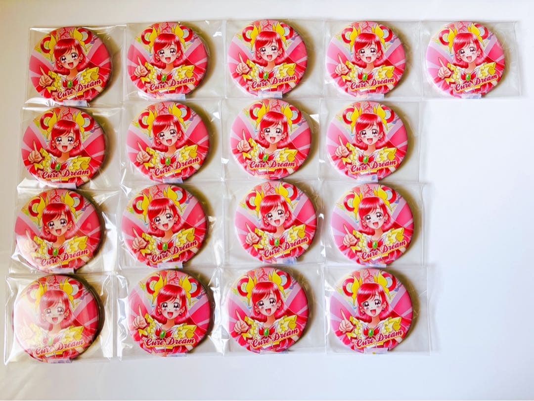 全プリキュア展　主人公缶バッジ　キュアドリーム