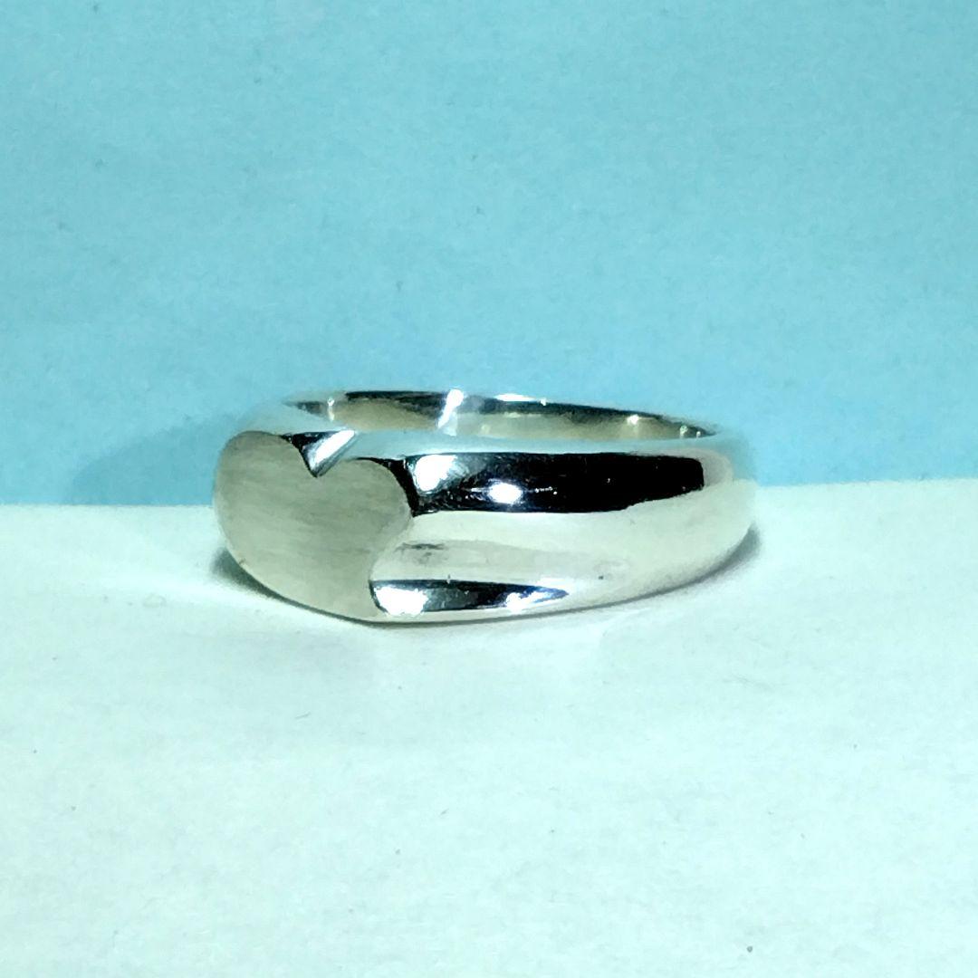 ティファニーカーブドハートリング　10号　新品仕上げ　ほぼ無傷未使用に近い