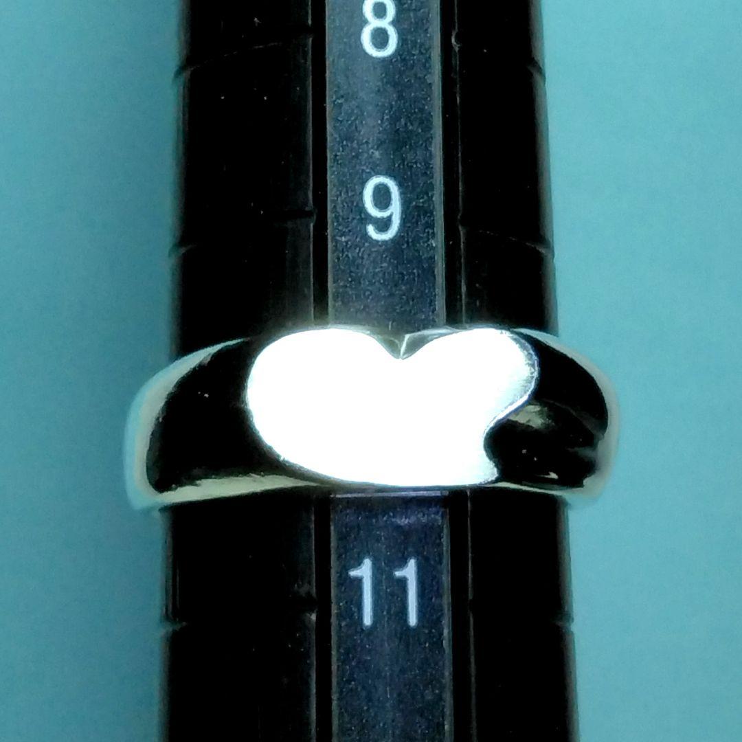 ティファニーカーブドハートリング　10号　新品仕上げ　ほぼ無傷未使用に近い