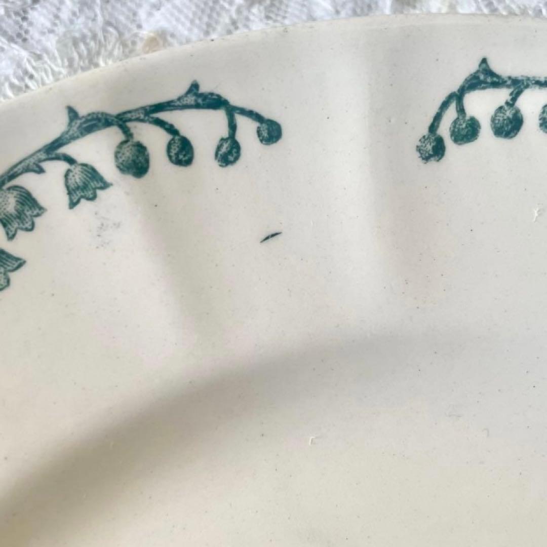 ロンシャンすずらんプレート平皿2枚セット　フランスアンティークミュゲスズラン鈴蘭