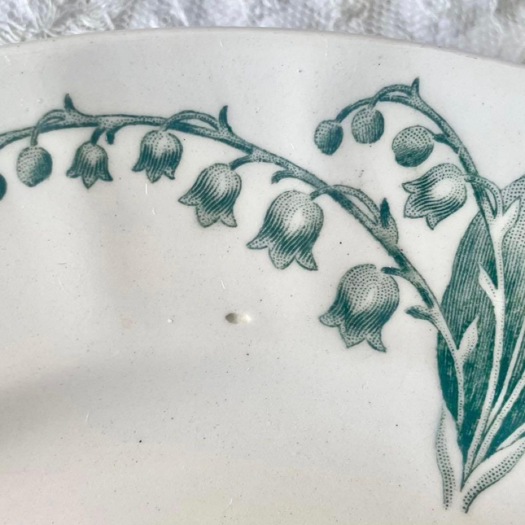 ロンシャンすずらんプレート平皿2枚セット　フランスアンティークミュゲスズラン鈴蘭