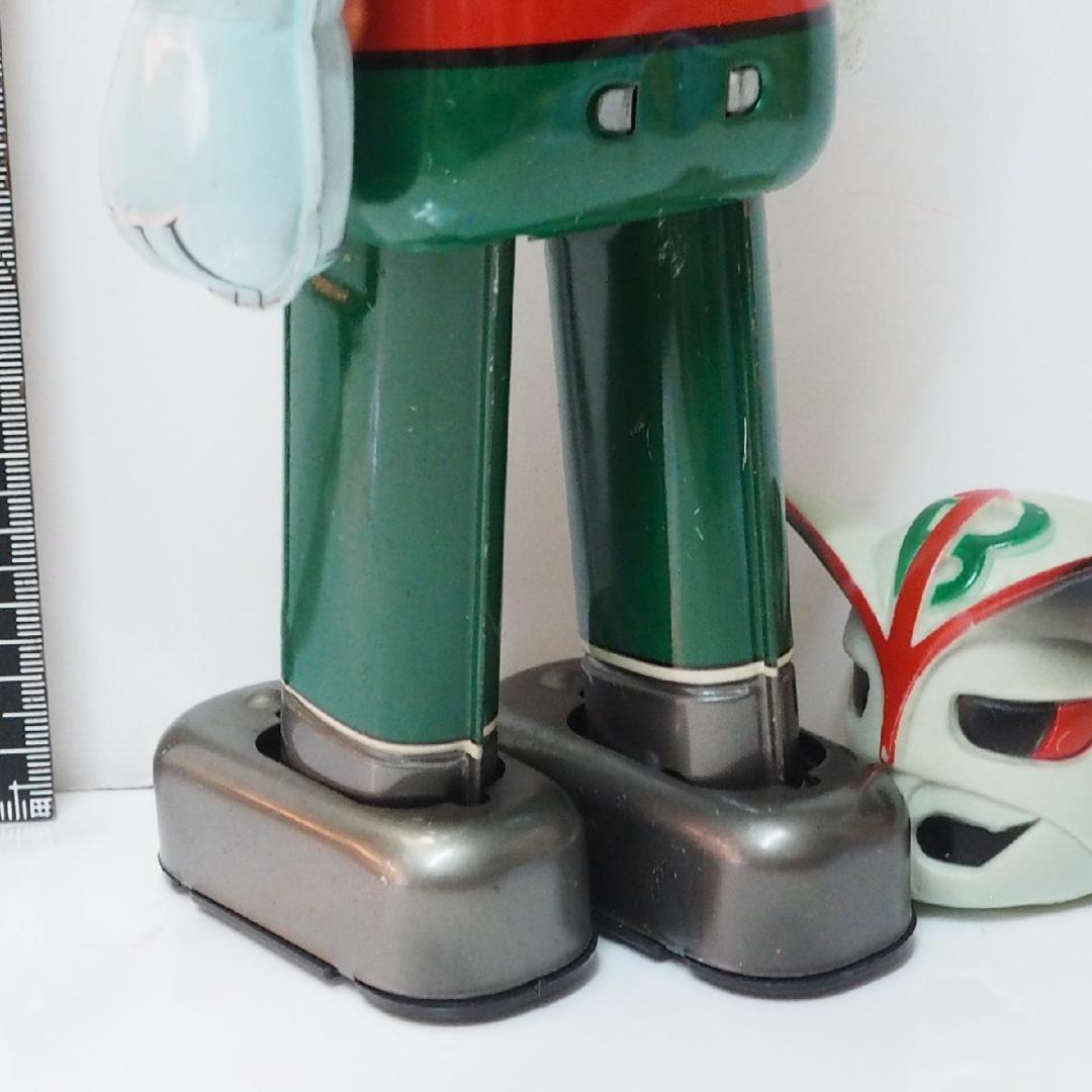 ポピー【バロム1 動作確認済】当時物ブリキ ゼンマイ歩行ロボットTIN TOY