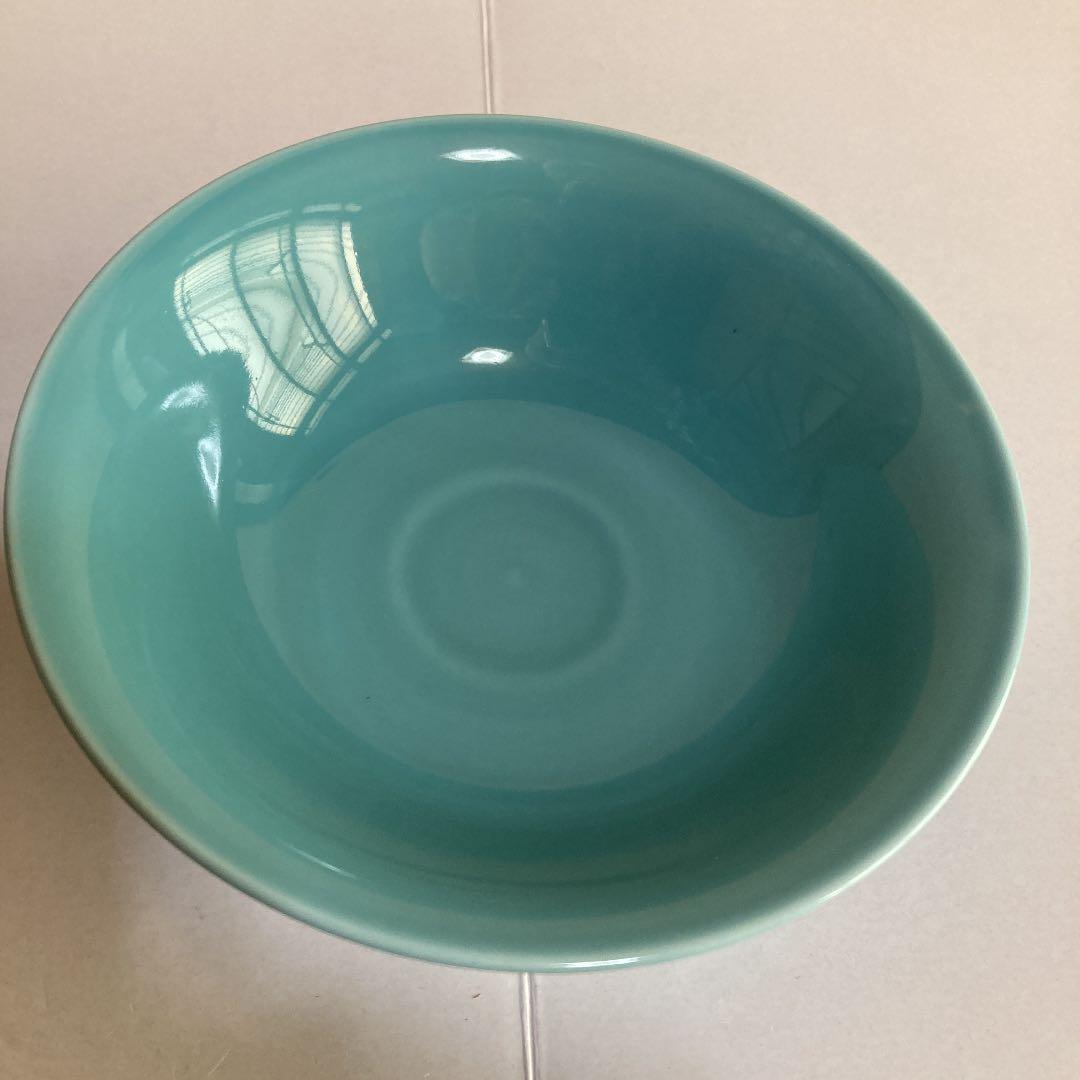 茶道具　碧釉　茶碗　廣澤益次郎