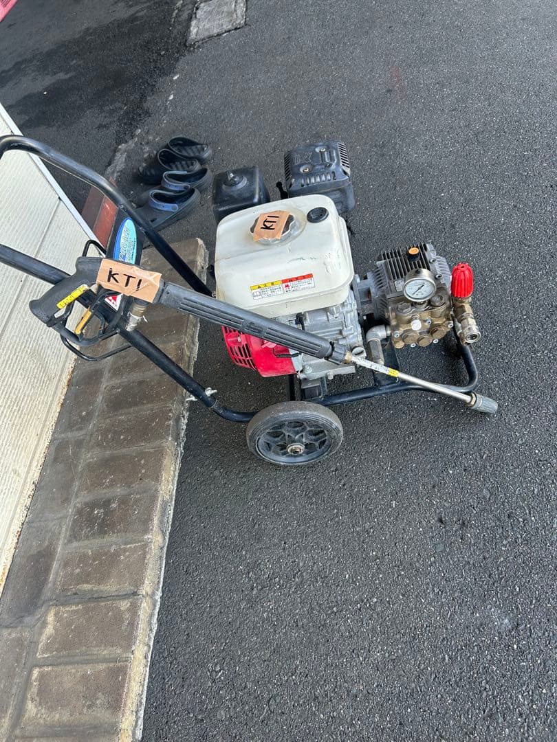 KT1★スーパー工業 エンジン式高圧洗浄 SEC-1310-2N-TA セット