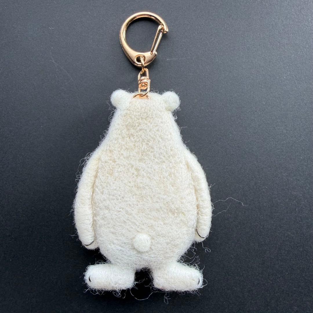 【☆Ted様☆】羊毛フェルトキーホルダー　しろくま　ハンドメイド