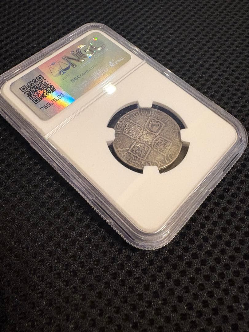 1711 イギリス 1シリング4th Bust ANNA DEL GRATIA