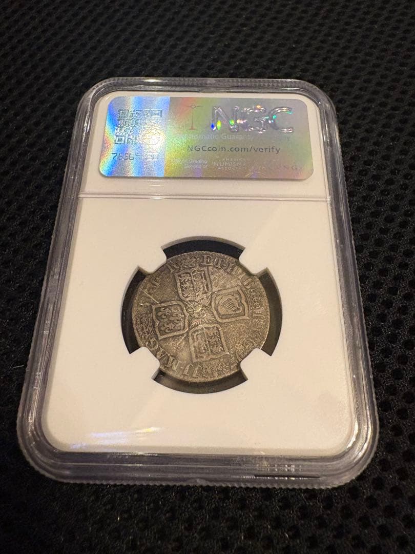 1711 イギリス 1シリング4th Bust ANNA DEL GRATIA