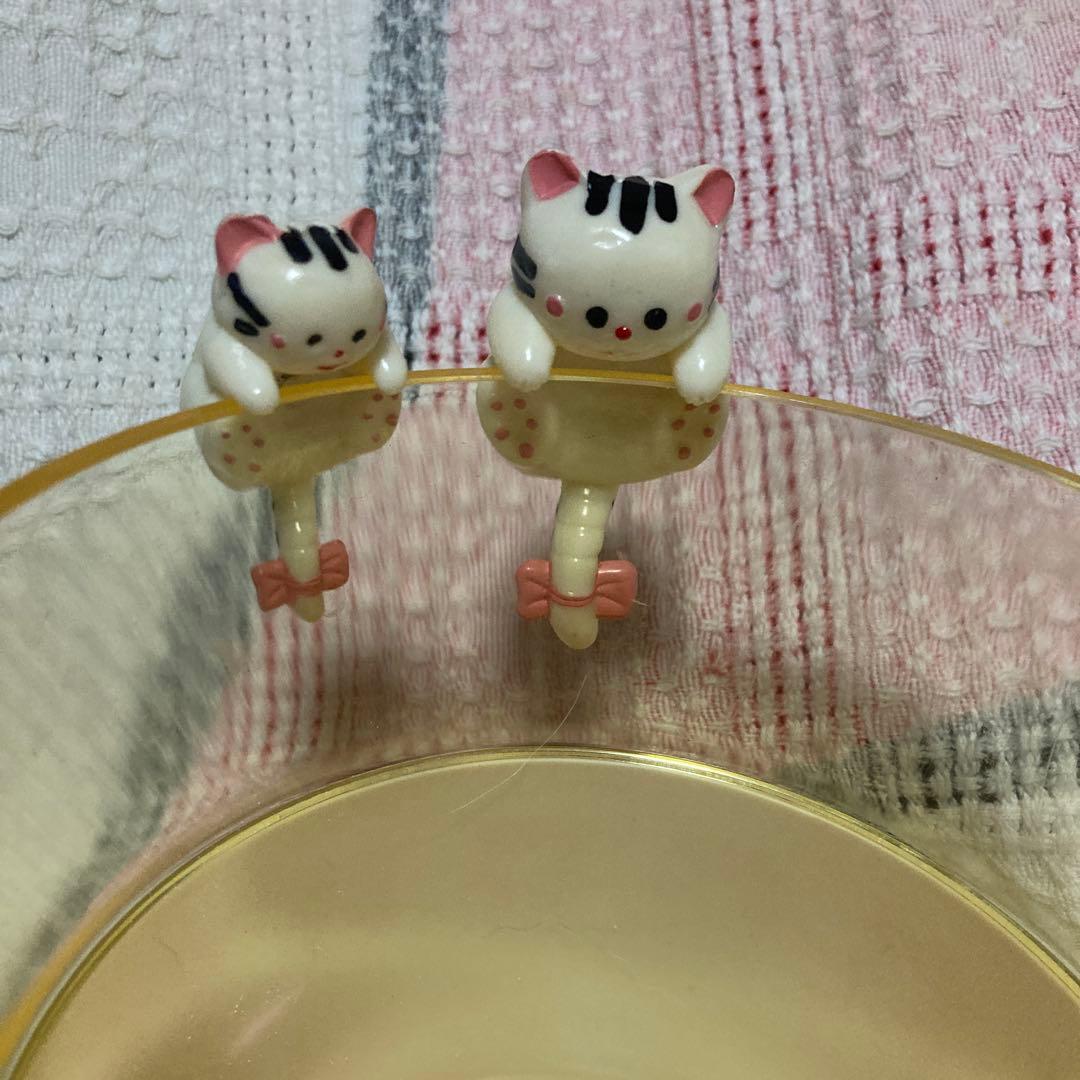 昭和レトロ　ヴィンテージ 猫　引っ掛けマスコット　 撮影＆確認のため開封した