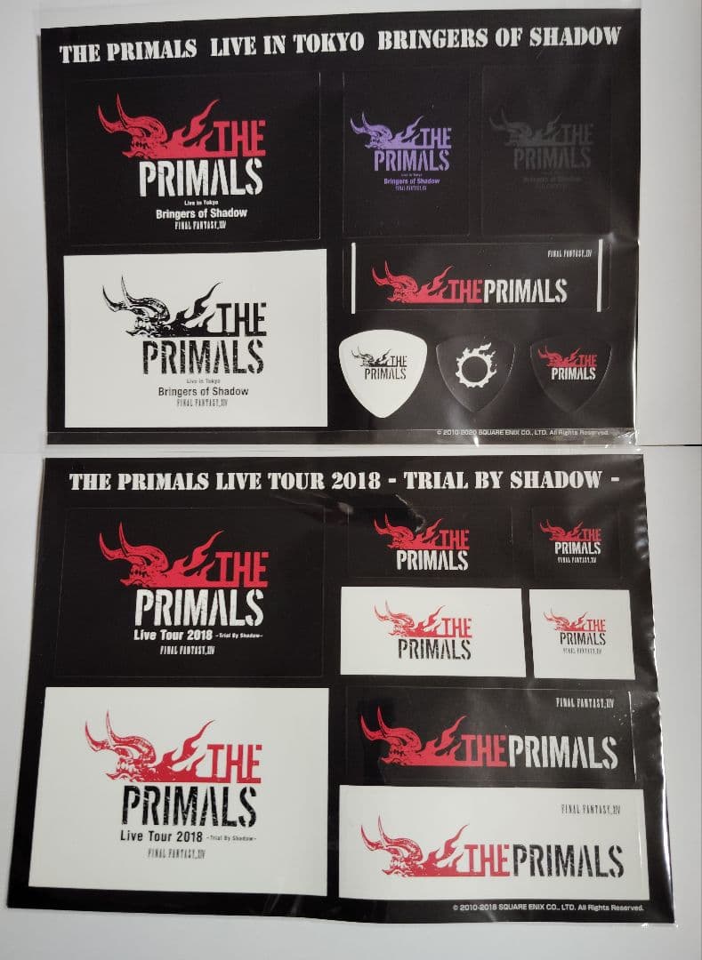 THE PRIMALS ライブツアーTシャツ 2枚＆ステッカー2種セット