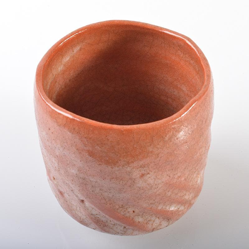 茶道具　赤楽筒茶碗　時代箱　V　R6260