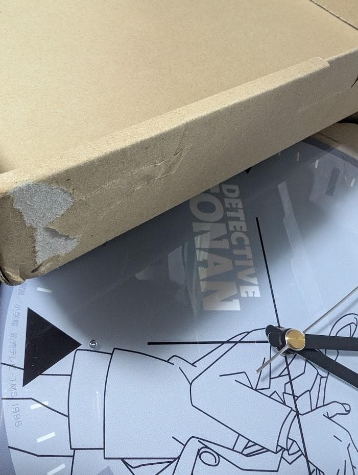 名探偵コナン アクリルクロック 麻酔銃型デザイン 時計 江戸川コナン　フィギュア