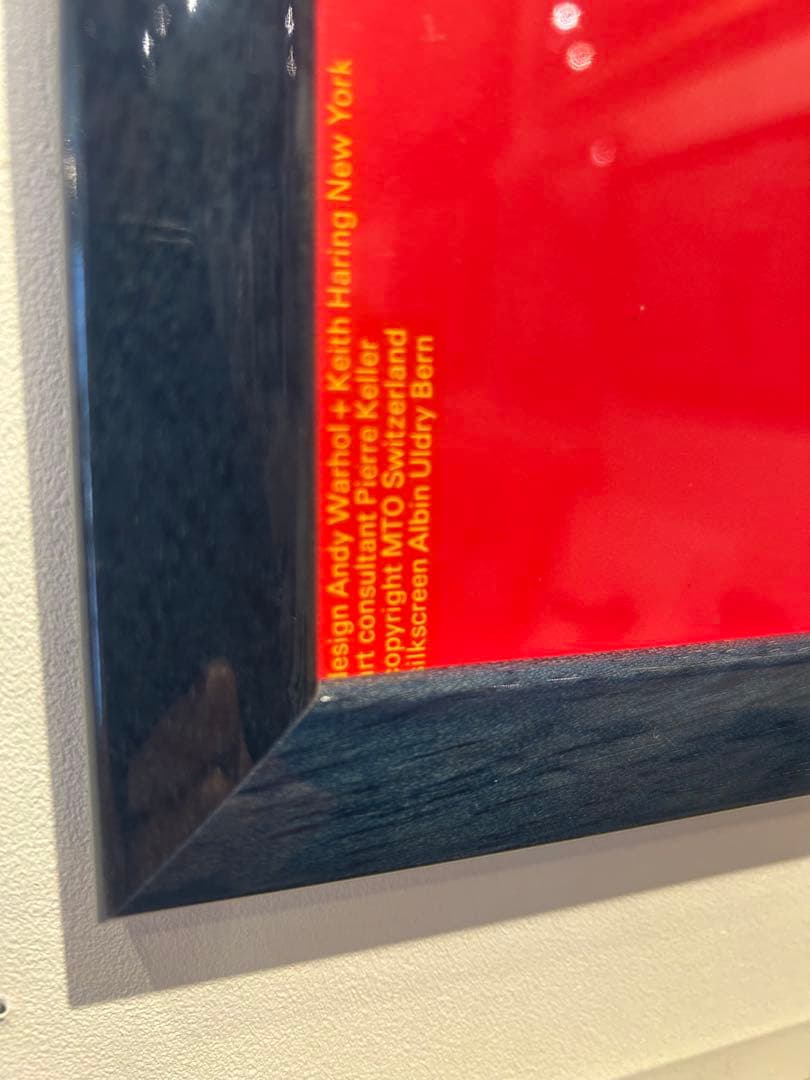 アンディウォーホル、キースヘリング　ポスター額装品　希少