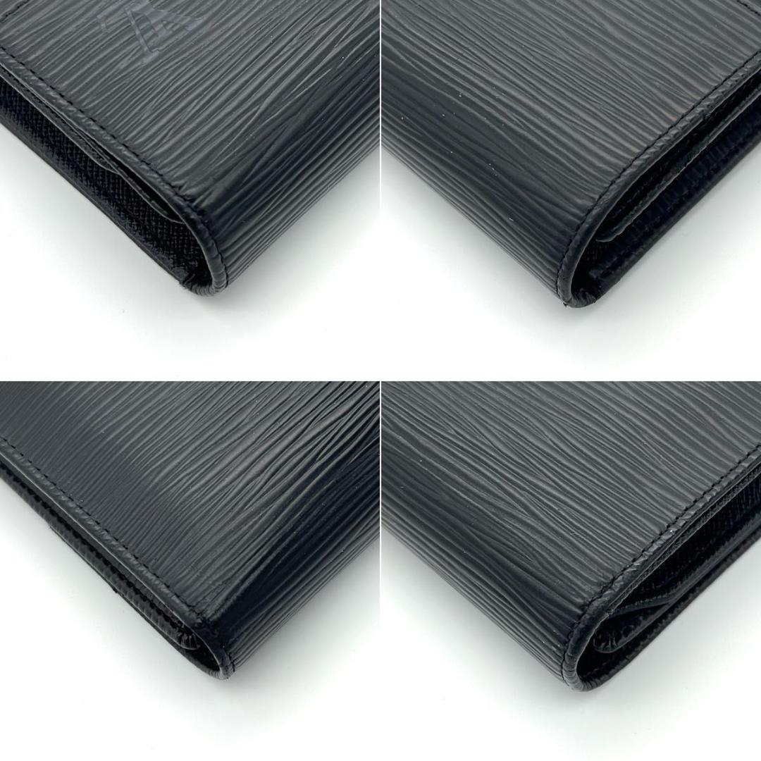 限界価格❣️ルイヴィトン 三つ折り財布 エピ エテュイパピエ 黒 男女兼用