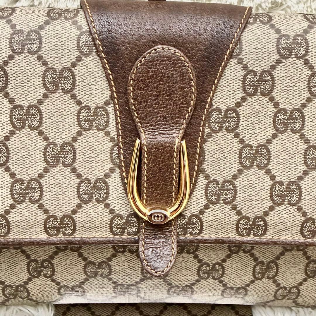 GUCCIグッチ GGスプリーム クラッチバッグ 2wayショルダーバッグ 金具