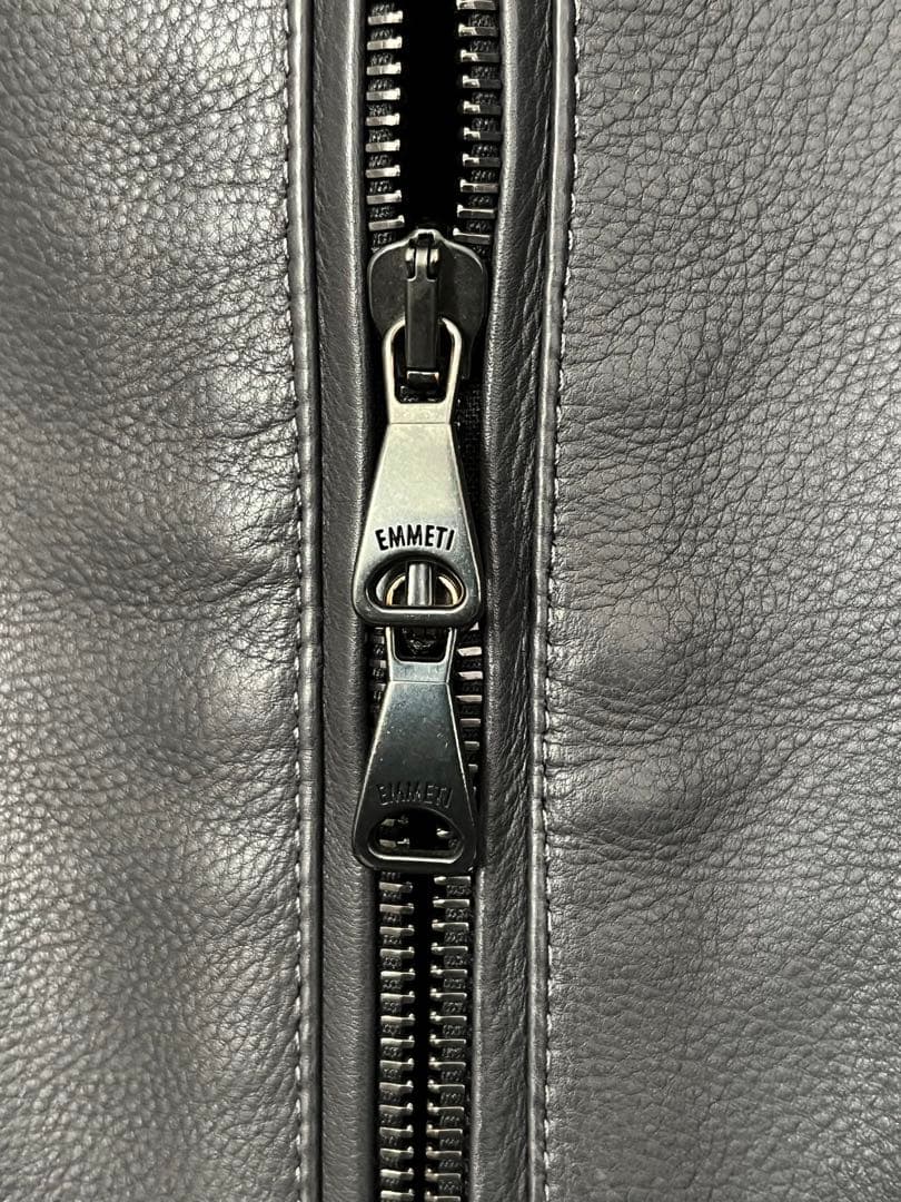 レア！EMMETI JURI カーフスキン シングルライダースジャケット 美品