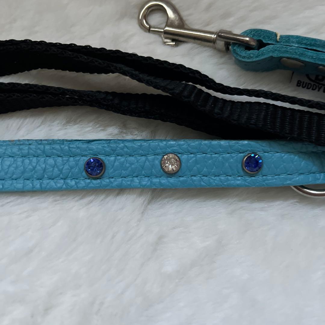 BUDDY BELT バディベルトBLUE 3号 カスタマイズクリスタル付