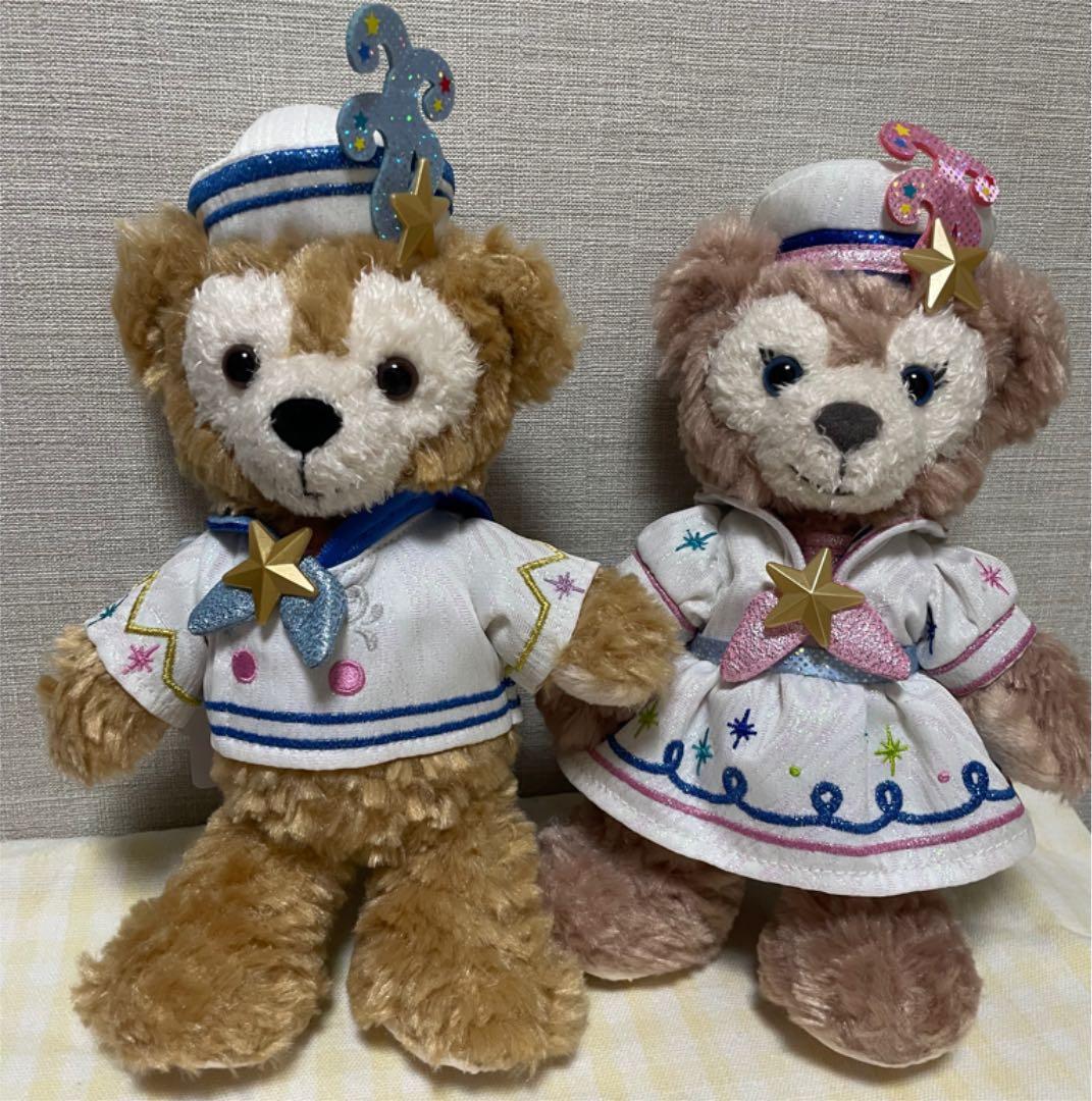 ダッフィー　シェリーメイ　ポージープラッシー　ぬいぐるみ　ディズニーシー20周年