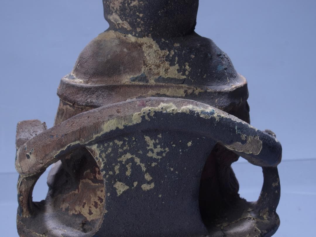 清時代骨董仏像　民間仕入れ品　木制の観音様像※激安骨董品 I0976A1-2