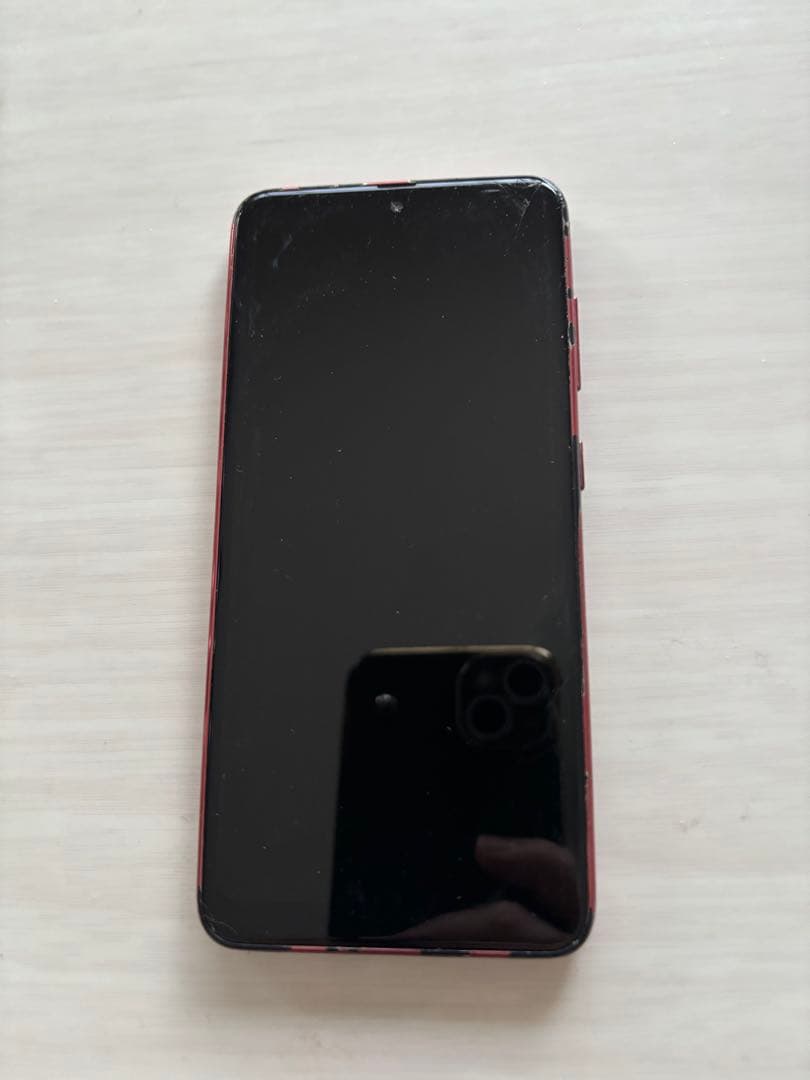 docomo Galaxy スマートフォン レッド