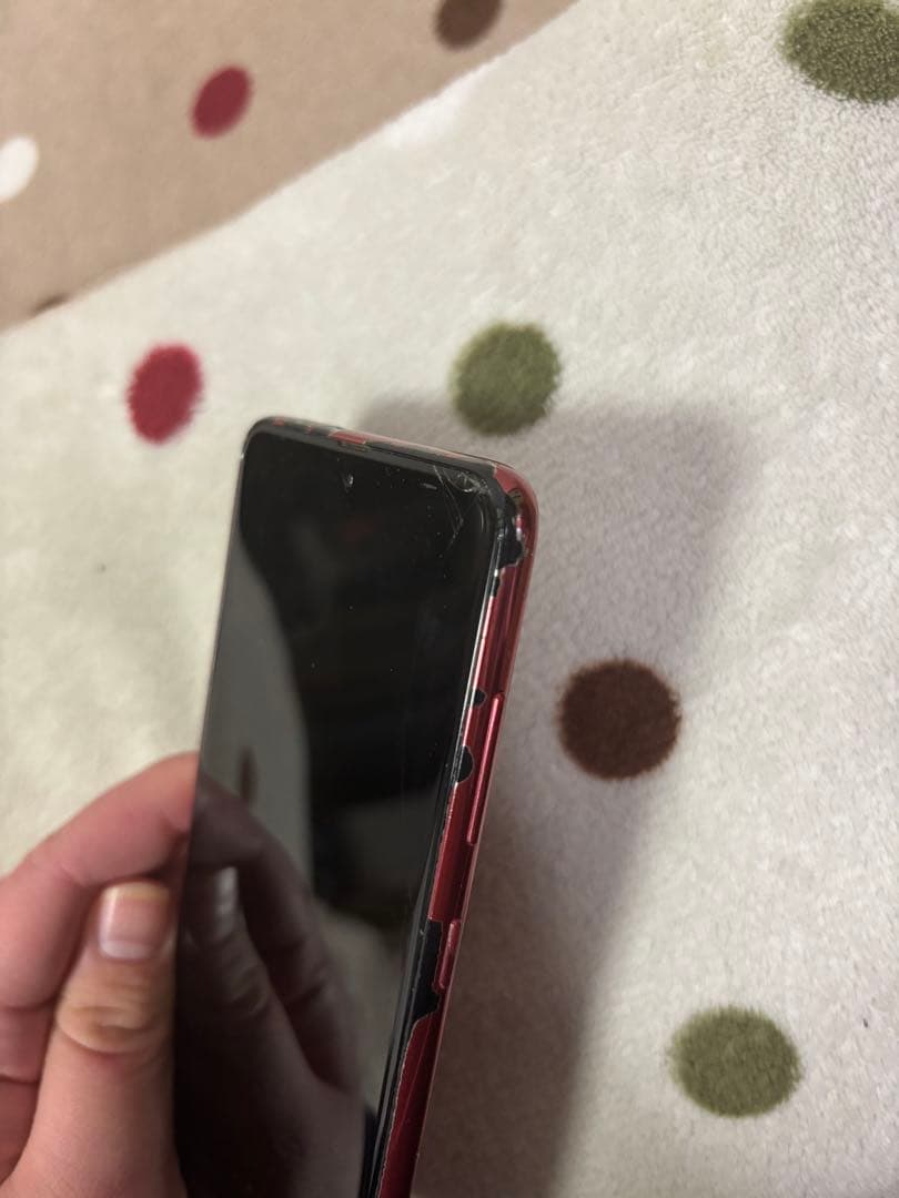 docomo Galaxy スマートフォン レッド