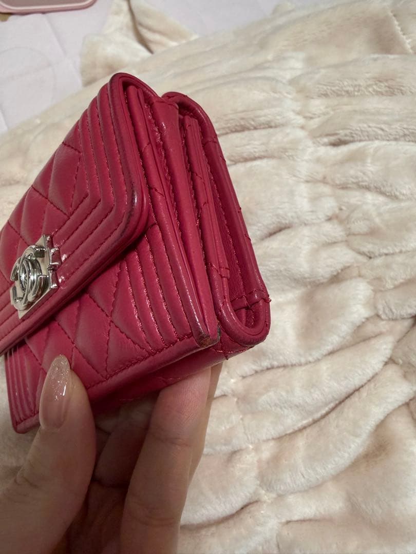 CHANEL ボーイシャネル　三つ折り財布