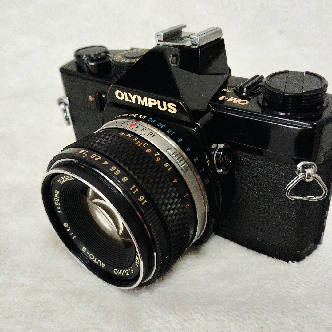 ■美品■ OLYMPUS OM-1 F.ZUIKO 50mm 露出OK　ブラック