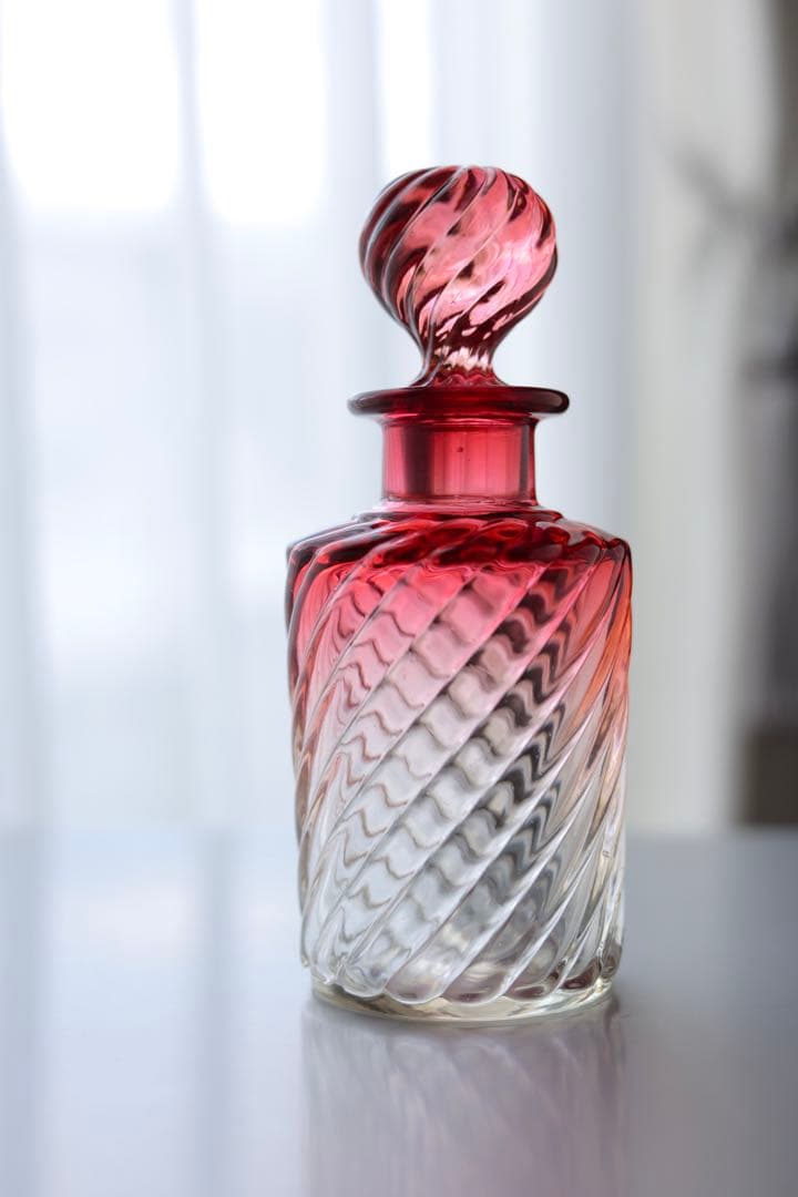 レア　オールド バカラ　バンブー　香水瓶　高さ19cm