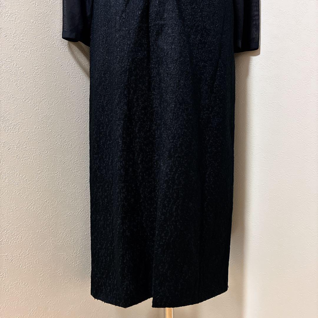 Vラインジャガードドレス / V line jacquard dress