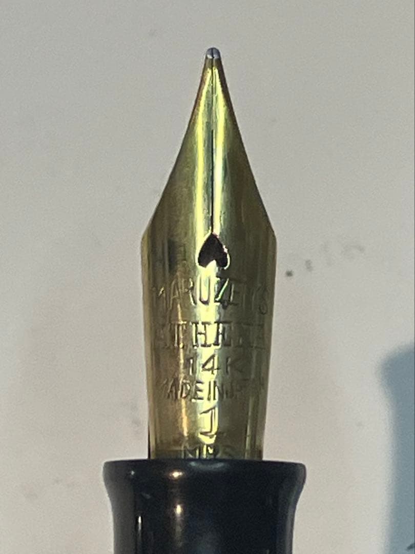 丸善　アテナペン　万年筆　インク止め　EF　Maruzen Athena