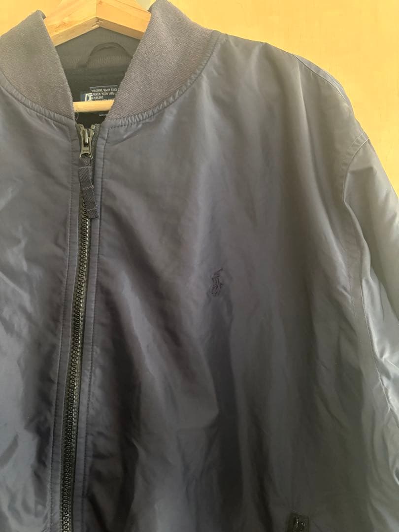 ネイビー ジャンパー ポロ刺繍