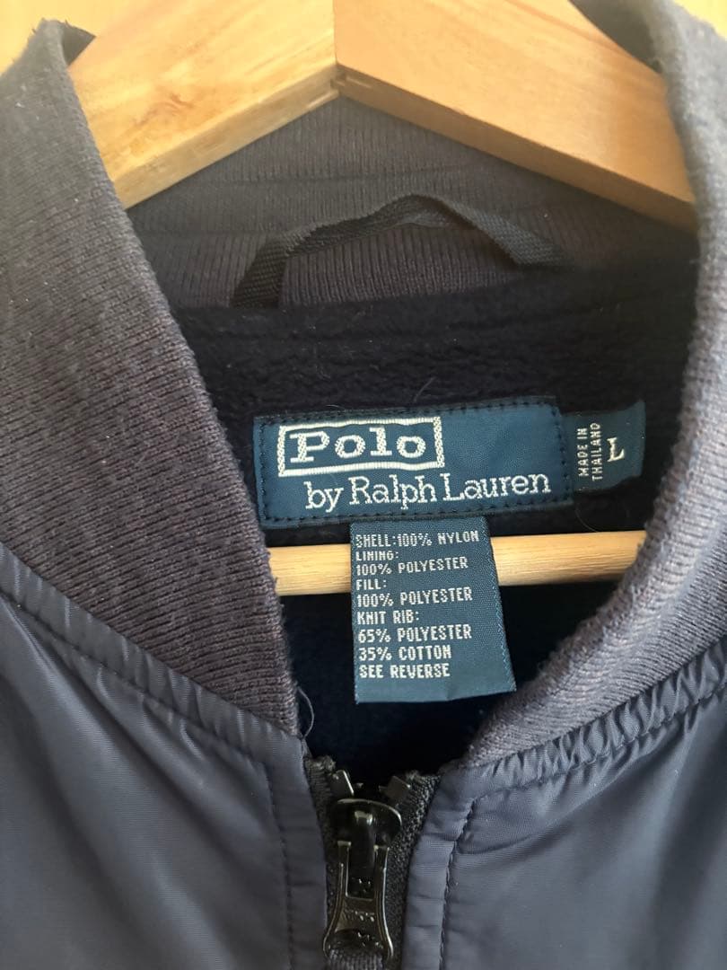 ネイビー ジャンパー ポロ刺繍