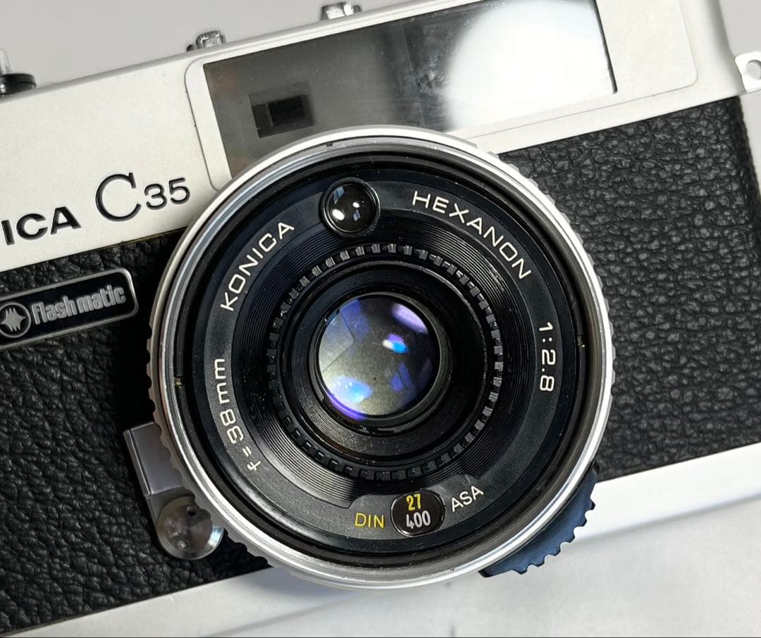 【完動品】Konica C35 Flash maticフィルムカメラ 動作確認済