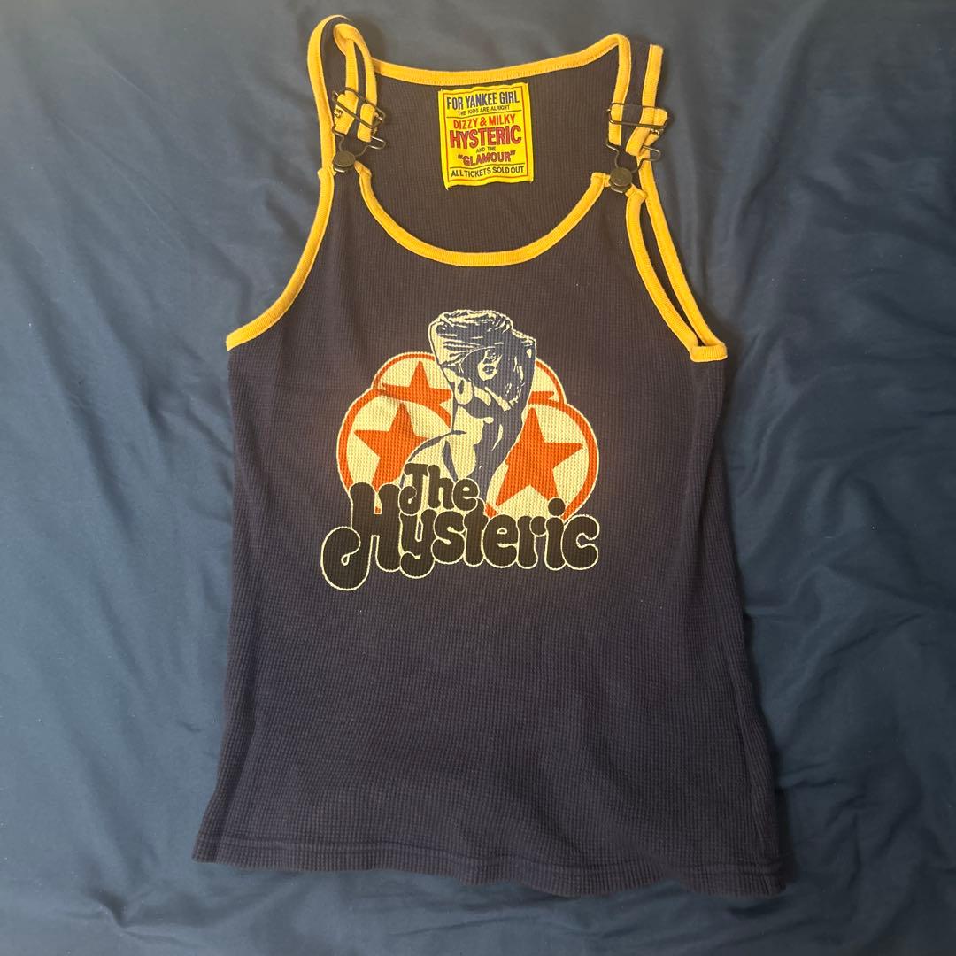 こ*ん様 HYSTERIC グラフィックタンクトップ ネイビー