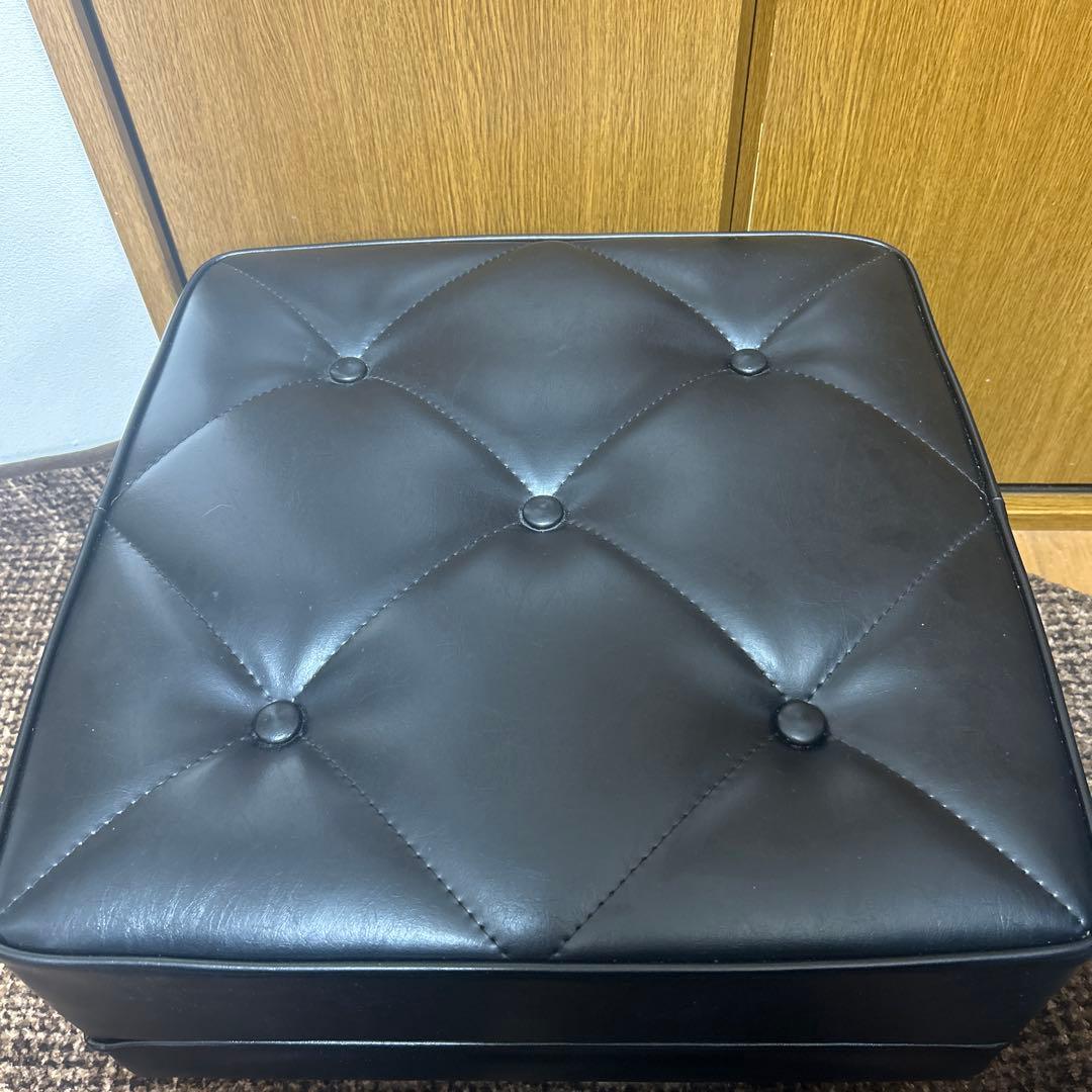 徐々に値下げ カリモク60　オットマン　スタンダードブラック　X36206