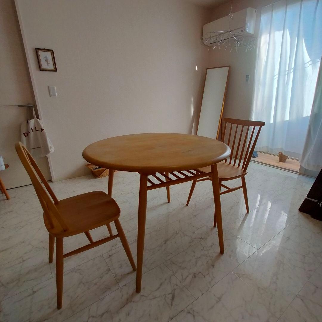 【大幅お値下中】モモナチュラル 丸テーブル MOCHA 950 TABLE